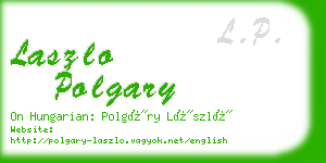 laszlo polgary business card